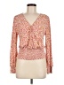 Gilli Pink Long Sleeve Blouse Size M - photo 1
