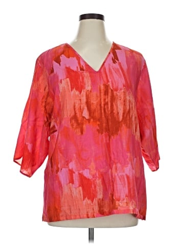 Natori 3/4 Sleeve Blouse (view 1)