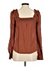 Blu Pepper Brown Long Sleeve Blouse Size M - photo 2