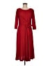 Perceptions Red Casual Dress Size M - photo 1