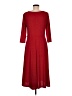 Perceptions Red Casual Dress Size M - photo 2