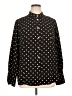 Lane Bryant 100% Polyester Polka Dots Black Long Sleeve Blouse Size 16 - photo 1