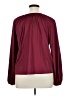 Unbranded 100% Polyester Burgundy Long Sleeve Blouse Size XL - photo 2