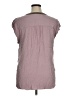 DR2 100% Rayon Purple Short Sleeve Top Size XL - photo 2