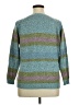 Carolyn Taylor Stripes Teal Pullover Sweater Size 1X - photo 2