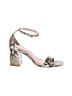Aldo Animal Print Silver Black Sandals Size 9 - photo 1