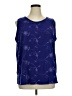 Maggie Sweet 100% Polyester Blue Sleeveless Blouse Size 1X - photo 1