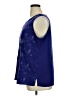Maggie Sweet 100% Polyester Blue Sleeveless Blouse Size 1X - photo 5