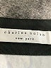 Charles Nolan 100% Silk Graphic Silver Ivory Silk Skirt Size 10 - photo 4