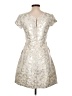 Weekend Max Mara 100% Cupro Metallic Silver Cocktail Dress Size 10 - photo 2