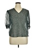 Joie 100% Silk Green 3/4 Sleeve Silk Top Size XL - photo 1