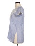 Sulu Collection Blue Short Sleeve Blouse Size 6 - photo 5
