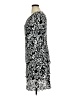 Connected Apparel 100% Polyester Paisley Black Casual Dress Size 16 - photo 5