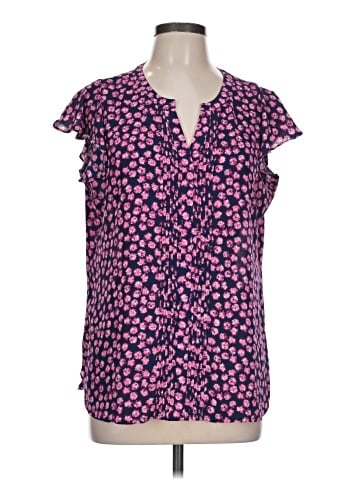Ann Taylor Factory Short Sleeve Blouse (view 1)