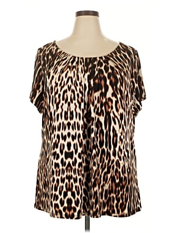 Worthington Short Sleeve Blouse (view 1)