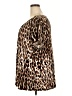 Worthington Animal Print Brown Short Sleeve Blouse Size 3X - photo 5