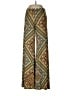 Veronica M. Print Gold Casual Pants Size M - photo 1