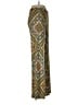 Veronica M. Print Gold Casual Pants Size M - photo 4