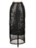 Unbranded Silver Black Formal Skirt Size L - photo 1