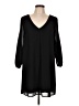 Lulus 100% Polyester Solid Black Casual Dress Size L - photo 1