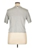 Zara Metallic Silver Short Sleeve Top Size XL - photo 2