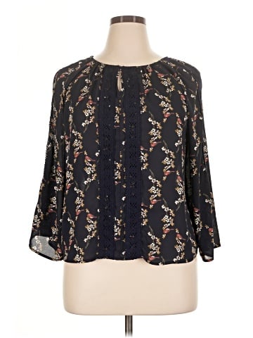 Collective Concepts 3/4 Sleeve Blouse (view 1)