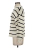 Saylor Stripes Ivory Turtleneck Sweater Size XS - photo 5