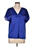 Annalee + Hope Blue Short Sleeve Blouse Size L - photo 1