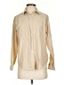 Everlane Stripes Ivory Tan Long Sleeve Button-Down Shirt Size 2 - photo 1