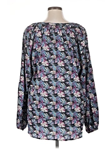 Cotton Bleu Long Sleeve Blouse (view 2)