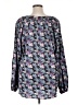 Cotton Bleu Floral Blue Long Sleeve Blouse Size 1X - photo 2