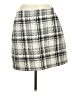 Ann Taylor LOFT Plaid Gray Casual Skirt Size 8 - photo 1