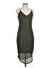 Express Solid Green Casual Dress Size L - photo 1