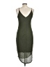 Express Solid Green Casual Dress Size L - photo 2