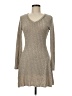 Unbranded 100% Polyester Silver Tan Casual Dress Size M - photo 1