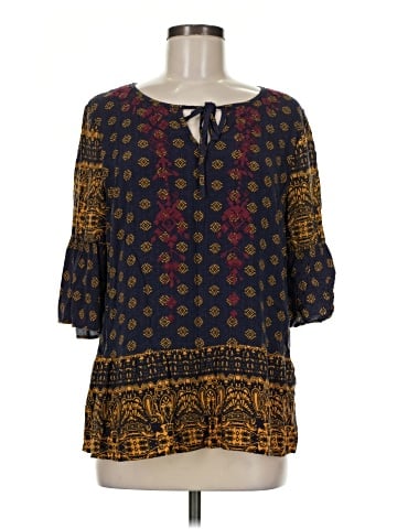 Skies Are Blue 3/4 Sleeve Blouse (view 1)