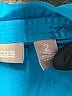 Chico's Teal Long Sleeve Button-Down Shirt Size Lg (2) - photo 7
