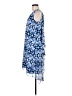 Dana Buchman 100% Polyester Graphic Blue Casual Dress Size 6 - photo 5