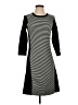 J. McLaughlin Stripes Black Casual Dress Size S - photo 1