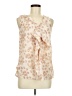 Ann Taylor LOFT 100% Polyester Ivory Sleeveless Blouse Size M - photo 1