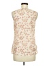 Ann Taylor LOFT 100% Polyester Ivory Sleeveless Blouse Size M - photo 2