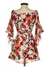 Lulus 100% Polyester Print Orange Casual Dress Size XS - photo 2