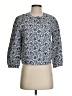 Madewell 100% Cotton Print Blue Jacket Size S - photo 1