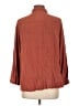 Emma's Expressions Maternity Brown 3/4 Sleeve Button-Down Shirt Size L - photo 2