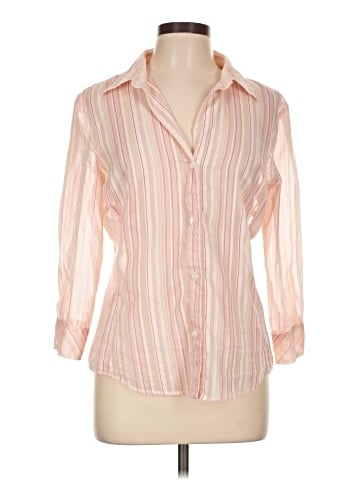 Banana Republic Factory Store 3/4 Sleeve Button-Down Shirt (view 1)