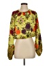 Boteh Green Long Sleeve Blouse Size 2 - photo 1