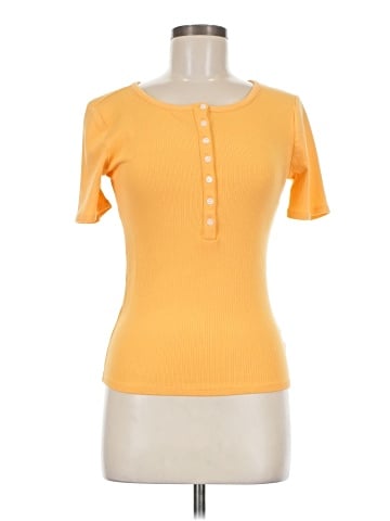 a.n.a. A New Approach Short Sleeve Henley (view 1)