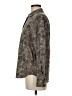 Chaps 100% Cotton Animal Print Brown Long Sleeve Blouse Size M - photo 5