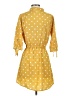 Blush Polka Dots Yellow Casual Dress Size S - photo 2