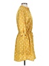 Blush Polka Dots Yellow Casual Dress Size S - photo 4